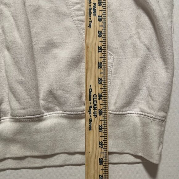 Gnarly Hoodie Laguna Beach California Peace Sweatshirt White Men's size Large - Picture 6 of 7